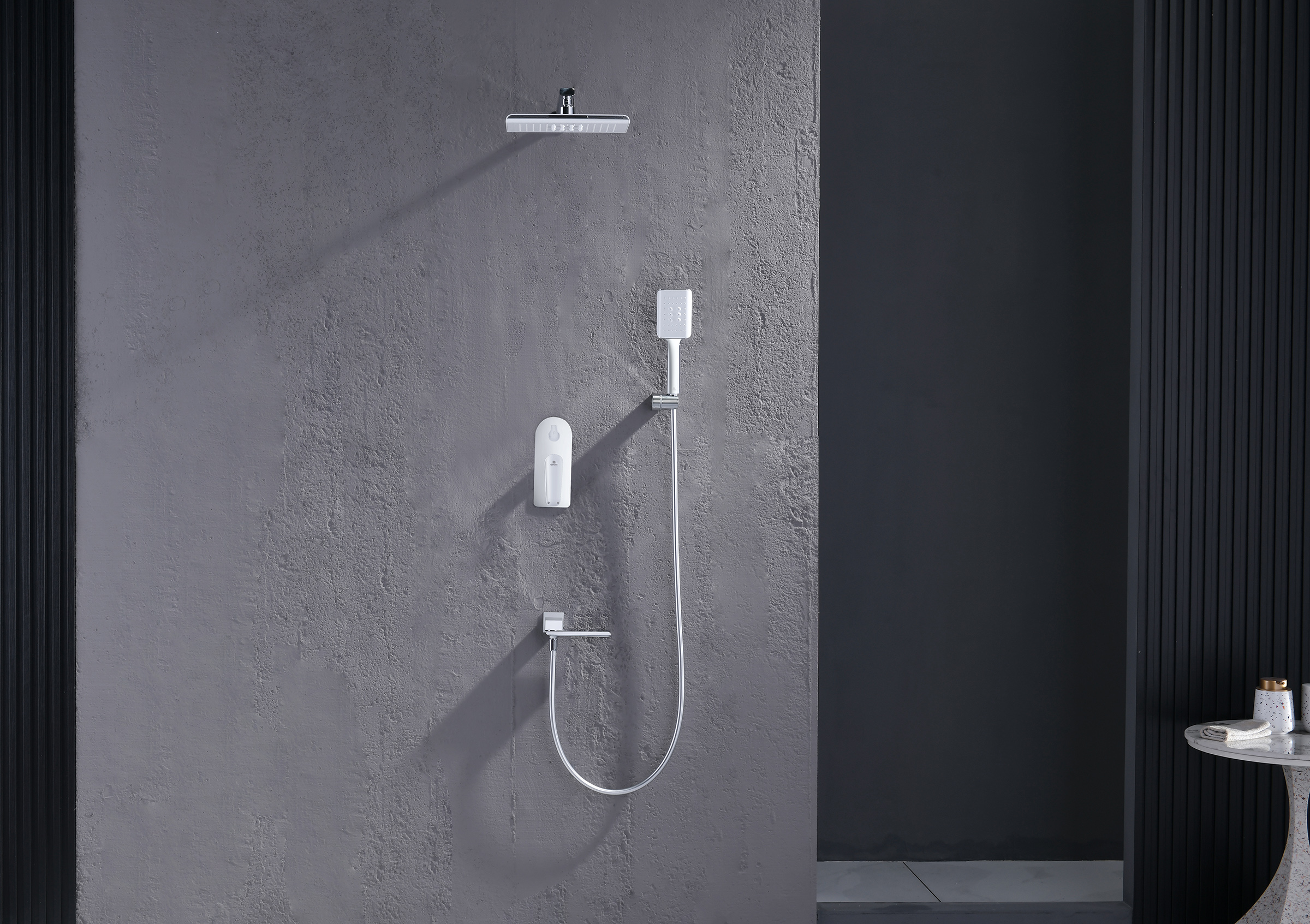 02165 Смеситель встраиваемый для душа с 3-функ. (ХРОМ) GANZER (6/1шт)