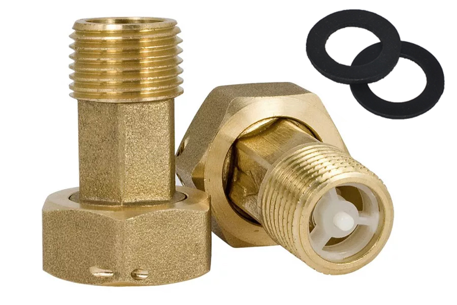 Американка   с обратным клапаном для счетчика воды 1/2ш х 3/4г  (200/10шт)