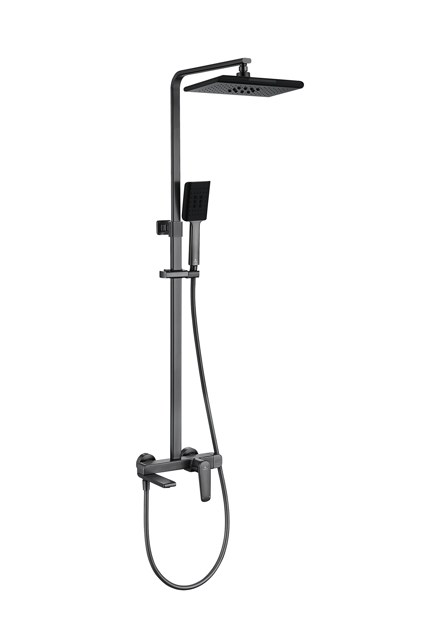 02162-Q Душевая система (ГРАФИТ) GANZER (5/1шт)