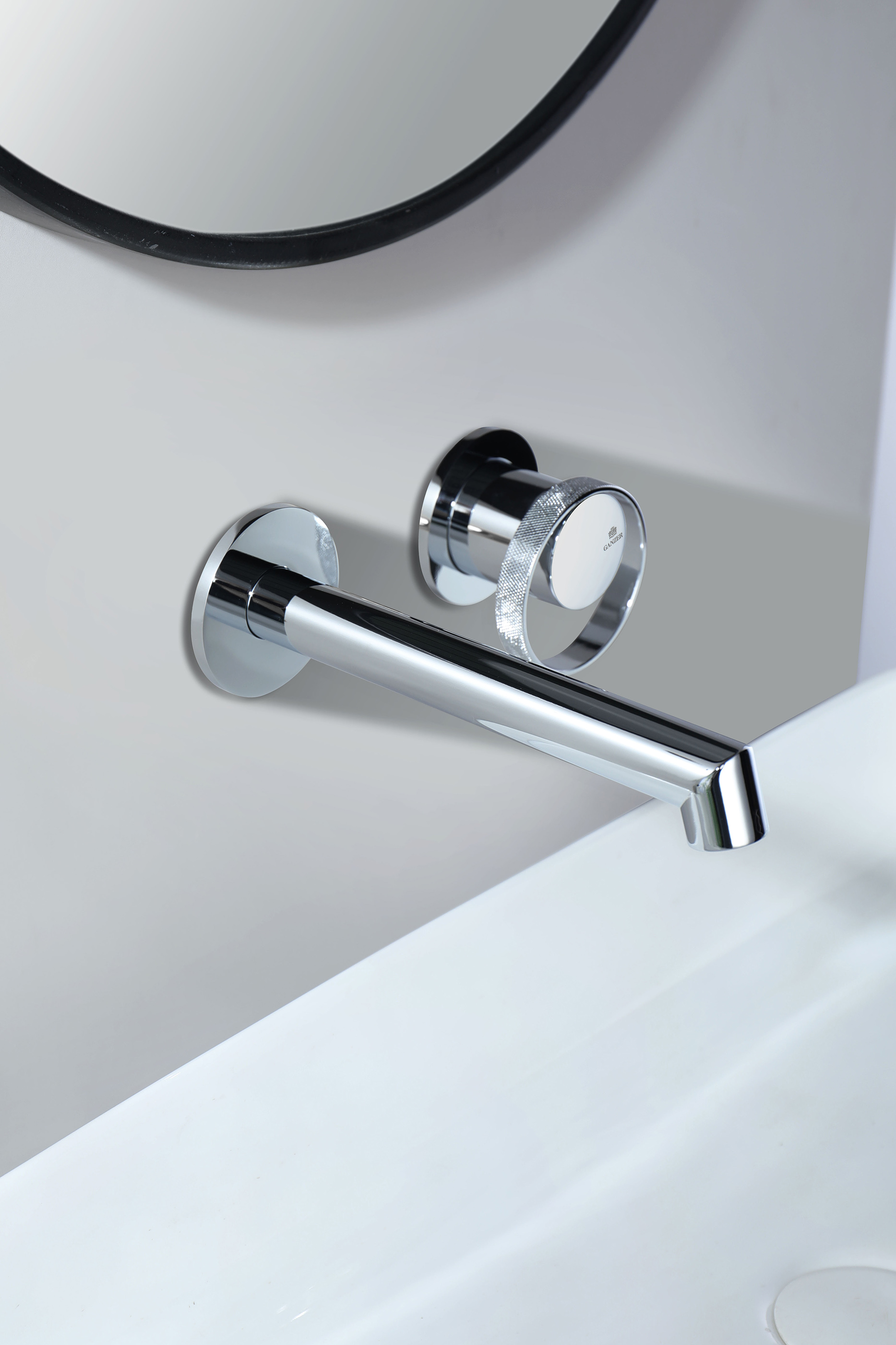 19144 Встроенный смес для рак. (ХРОМ) GANZER  (10/1шт)