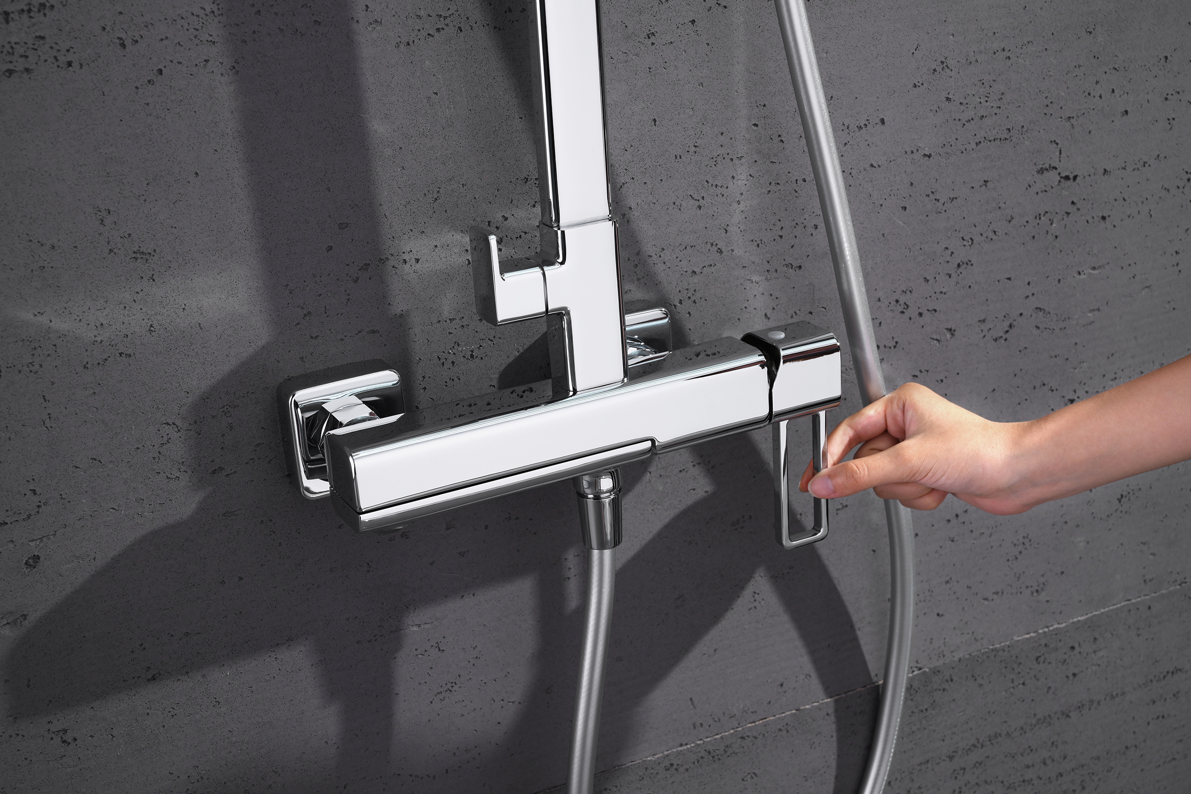 12163 Душевая система (ХРОМ) GANZER (5/1шт)