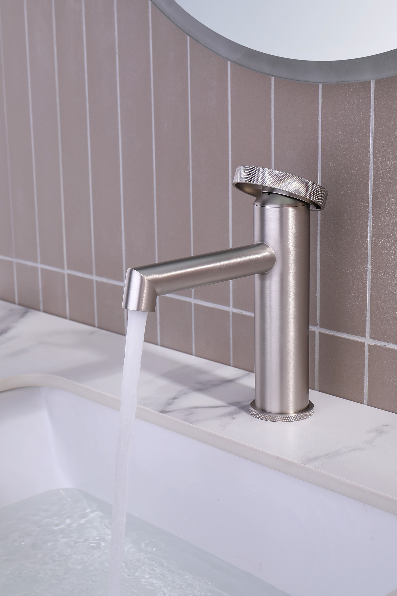 19111-G Смеситель од. для раковины (САТИН) GANZER (10/1шт)