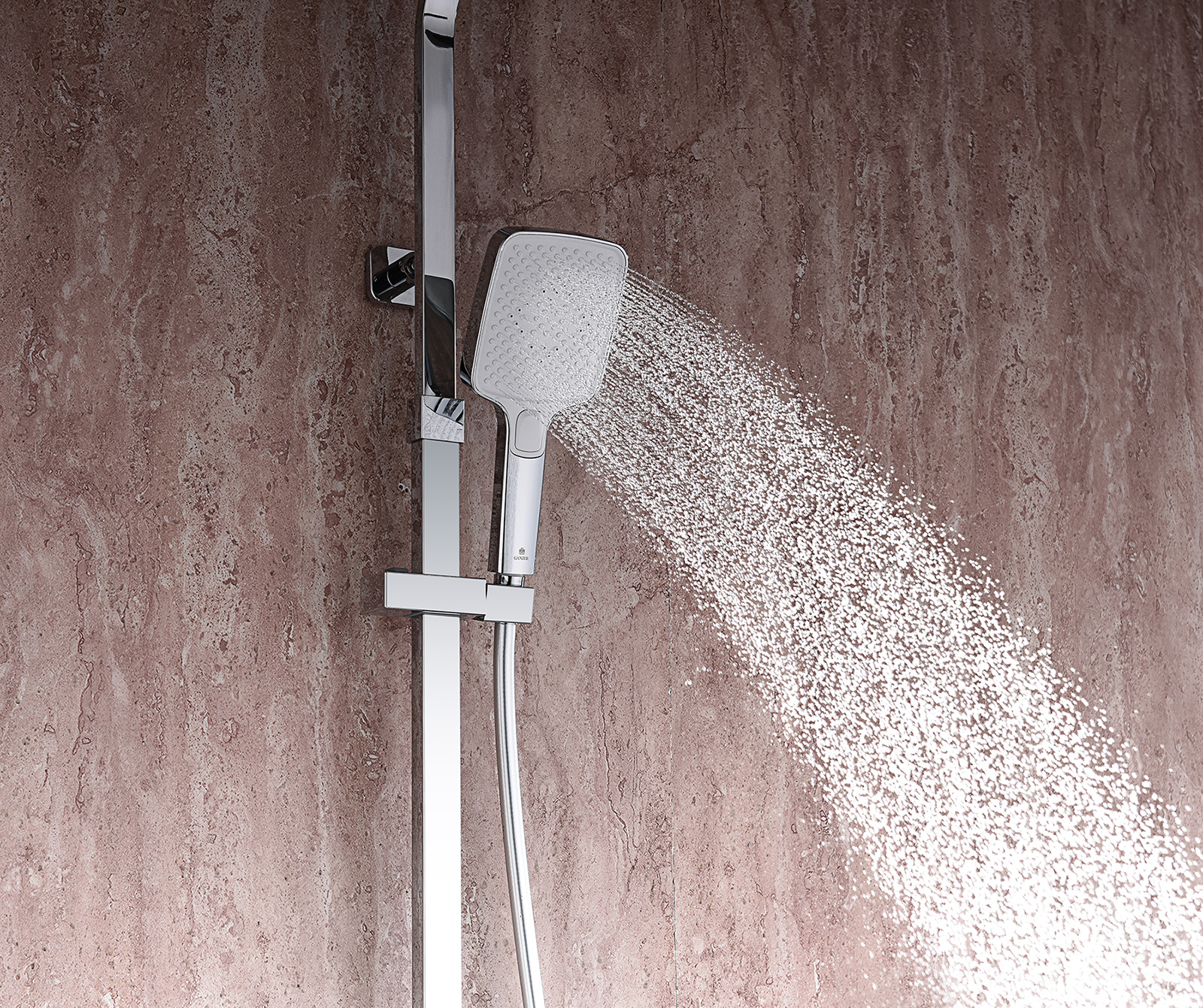 44161-F Душевая система (БЕЛЫЙ) GANZER (5/1шт)