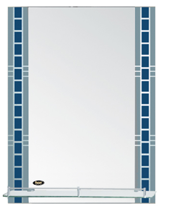 706 Зеркало с полкой 700*500 РОТАТО  (10/1шт)  Л/К